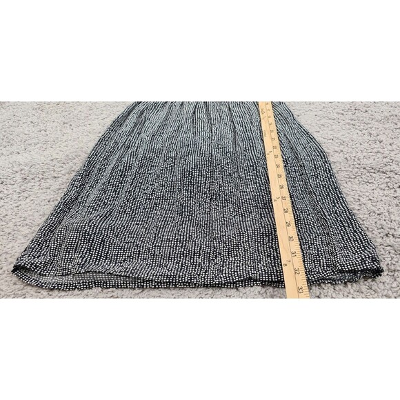 Zara Blouson Mini Dress Viscose Knit Polka Dot Navy Minimalist Office Casual M - Picture 13 of 13